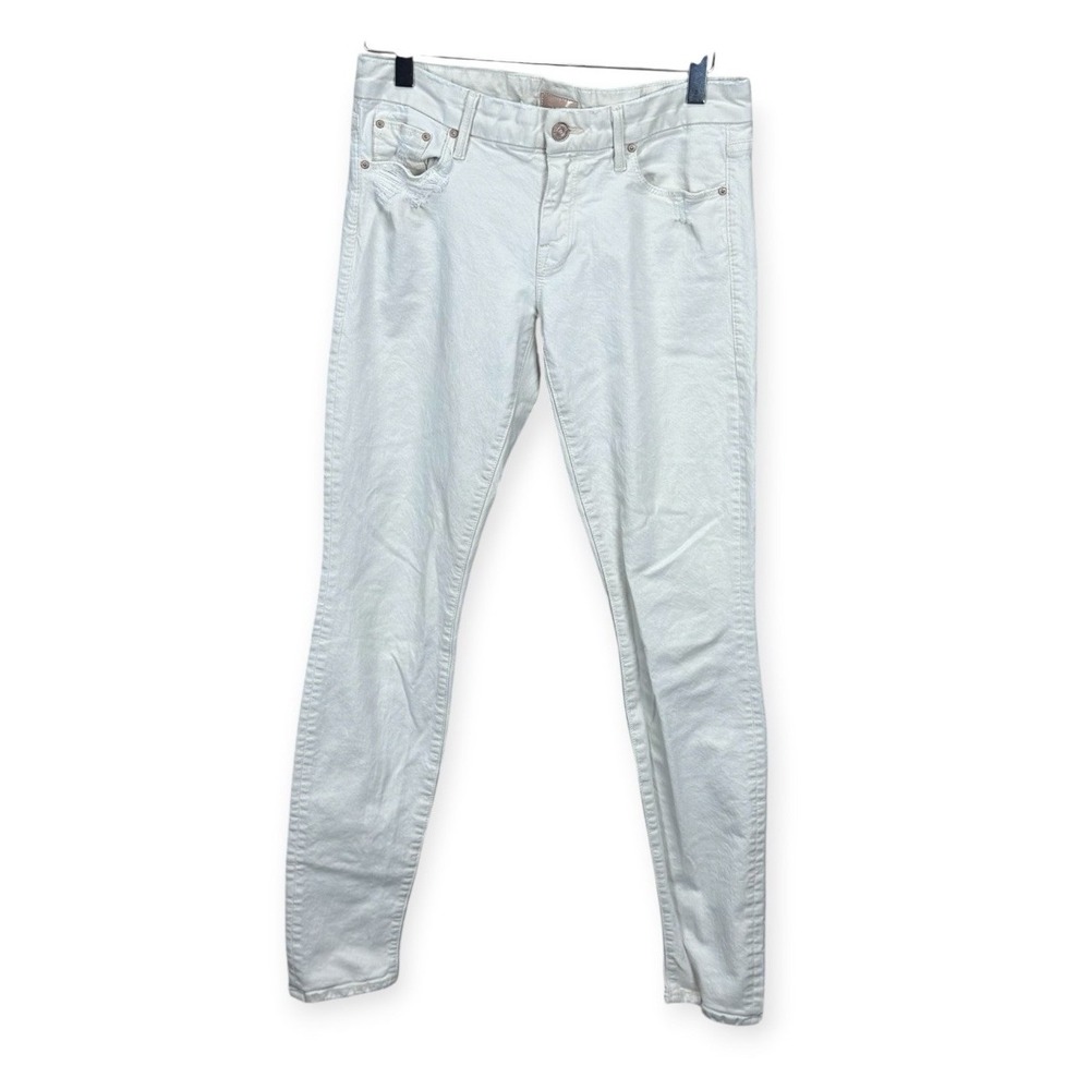 Mother The Looker Skinny Jeans Size 28 Cream for a Day Wash Denim Low Rise